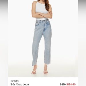 Agolde crop jeans - “nerve”